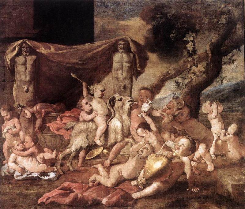 Nicolas Poussin Bacchanal of Putti 1626 Oil on canvas Germany oil painting art